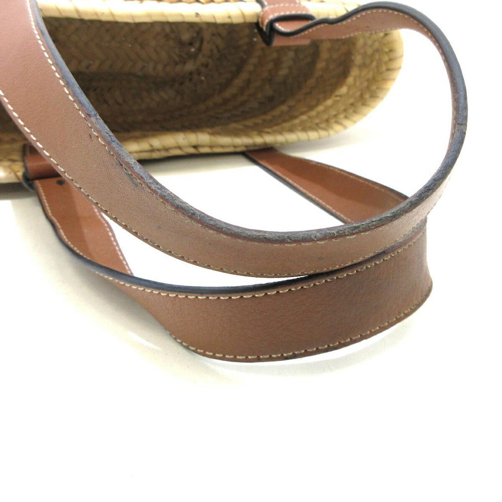 Loewe Basket Tote Palm Natural Bag Calfskin Tan Leaf Small - Picture 14 of 16